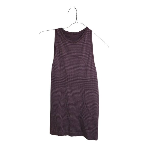 Lululemon Top Women 4 Maroon Run Swiftly Tech  Racerback Tank Athleisure Gym - Picture 1 of 6